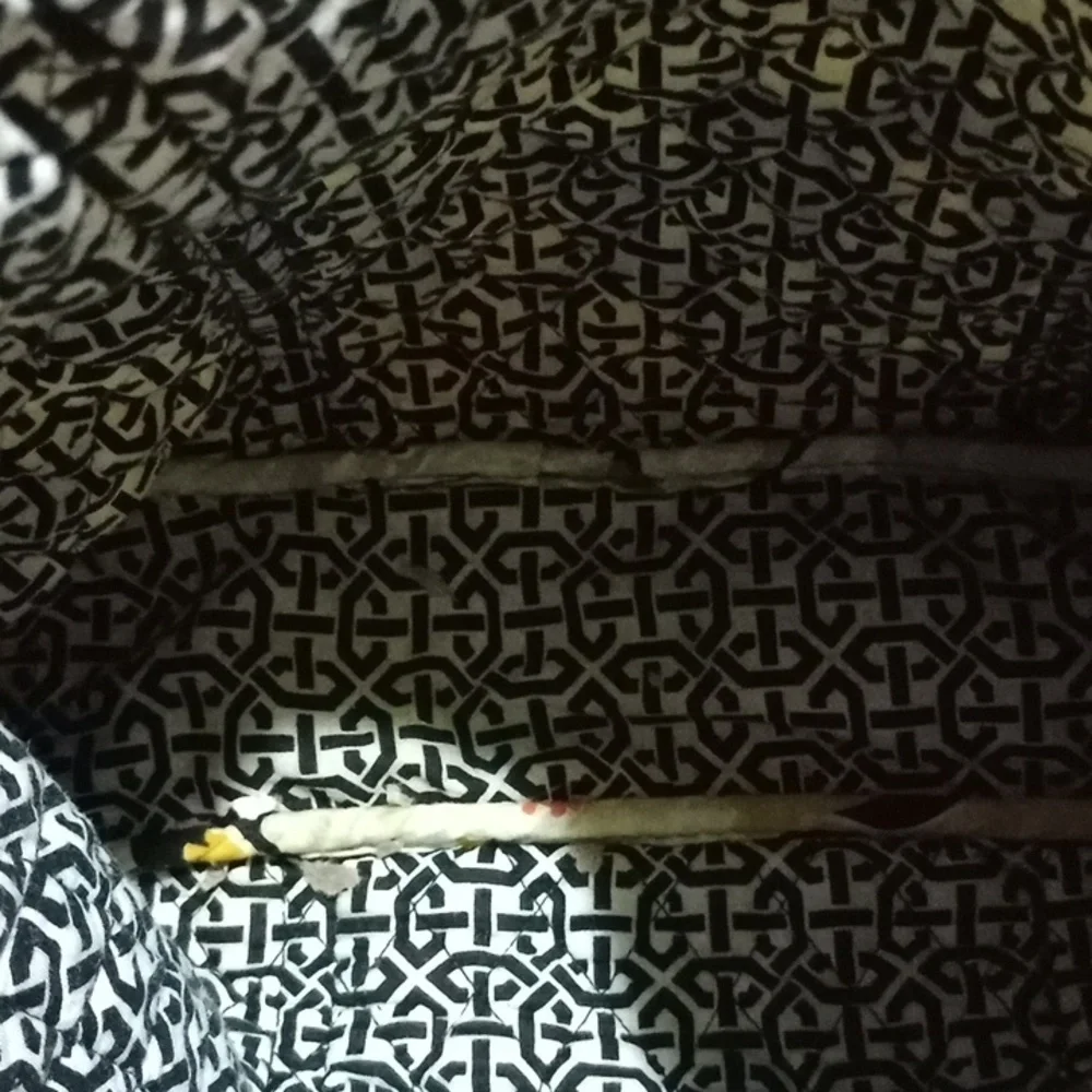 Floral Quilted Tote Bag - Yellow and Black